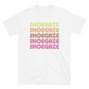 T-shirt Unisexe Manches Courtes Shoegaze Indie Rock Alternatif Royaume-Uni