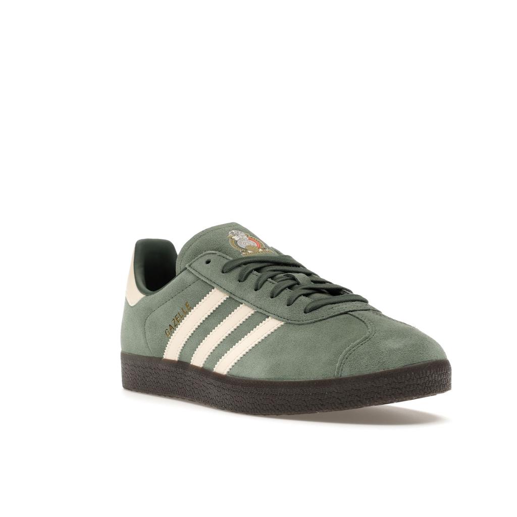 Adidas Gazelle Nationalmannschaft Retro-Kollektion - Mexiko Herren Sneaker Grün Grün-Oxid Wunderweiß ID3726