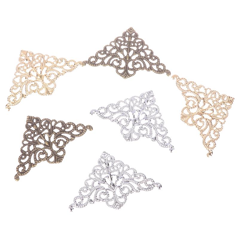 10Pcs Metal Decorative Corner Cover Edge Protector For Book Scrapbook Photo Album Frame Jewelry Chest Gift Wine Wooden Box Case