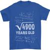 70th Birthday 70 Year Old Geek Funny Maths Unisexs TShirt 100 Cotton