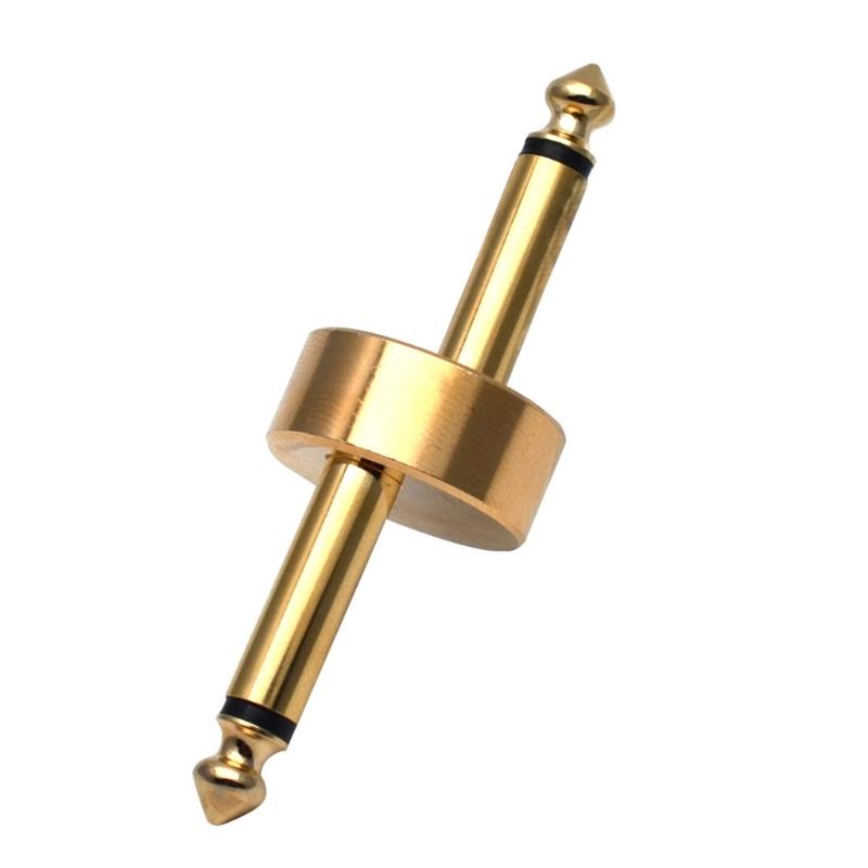 Z Type Guitar Pedal Connector Gold Plated Coppered Construction for Enhances Auditory Performances