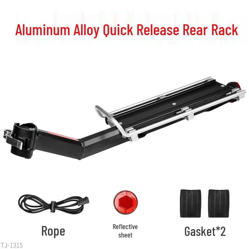 Bicycle Cargo Rack: Quick Release Rear Seat Carrier for Road & Mountain Bikes