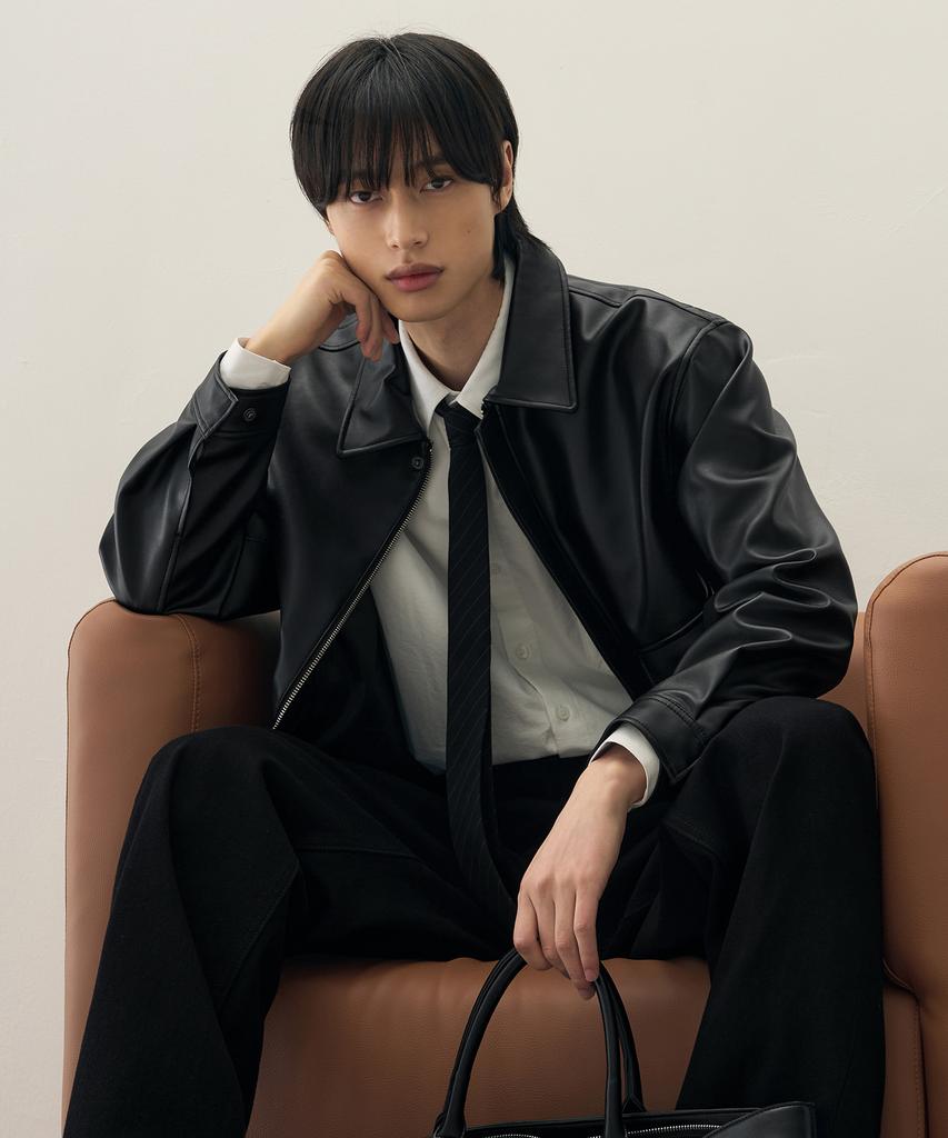 Draw Fit A-2 Leather Blouson Jacket [Brown]