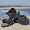 Fashion Man Sandals Summer Versatile Outdoor Water Sneakers Flat Bottomed Anti Slip Handmade Open Toe Hollow Leisure Beach Sandals