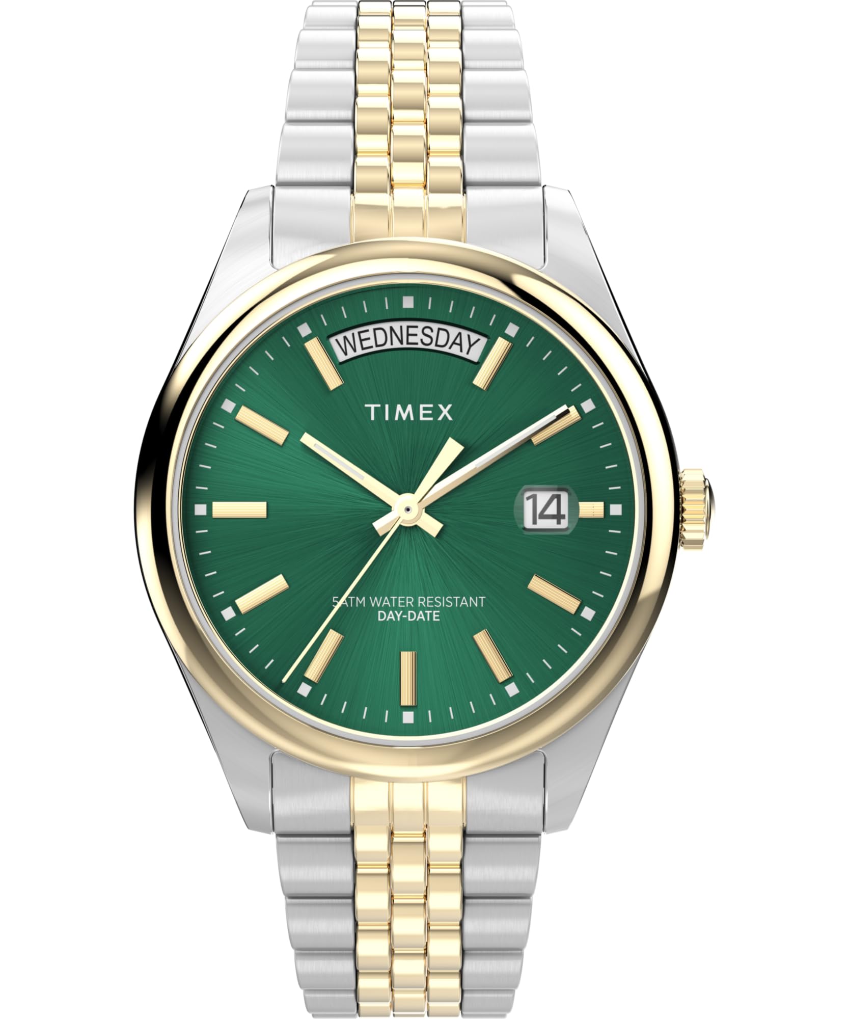 

Timex Women s Legacy 36mm Watch - Two Tone Bracelet Green Dial Two Tone Case, Two Tone Color.