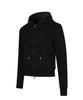 More Than Black Cut Off Hood Jacket