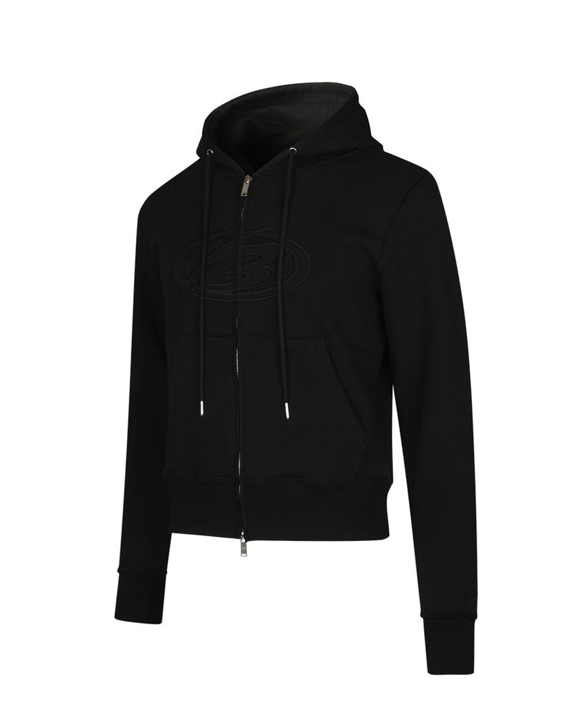 More Than Black Cut Off Hood Jacket