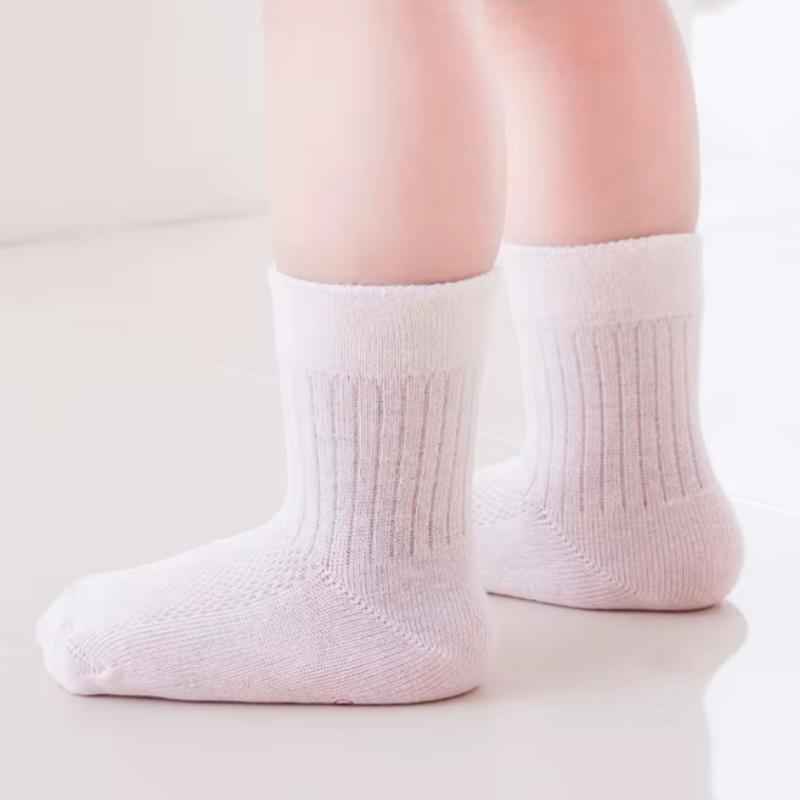 Summer Mesh Thin Baby Toddler Boy Girls Sock Cotton Casual Solid Children's Socks For Girls Boys Soft Breathable Kids Sock 0-5Y