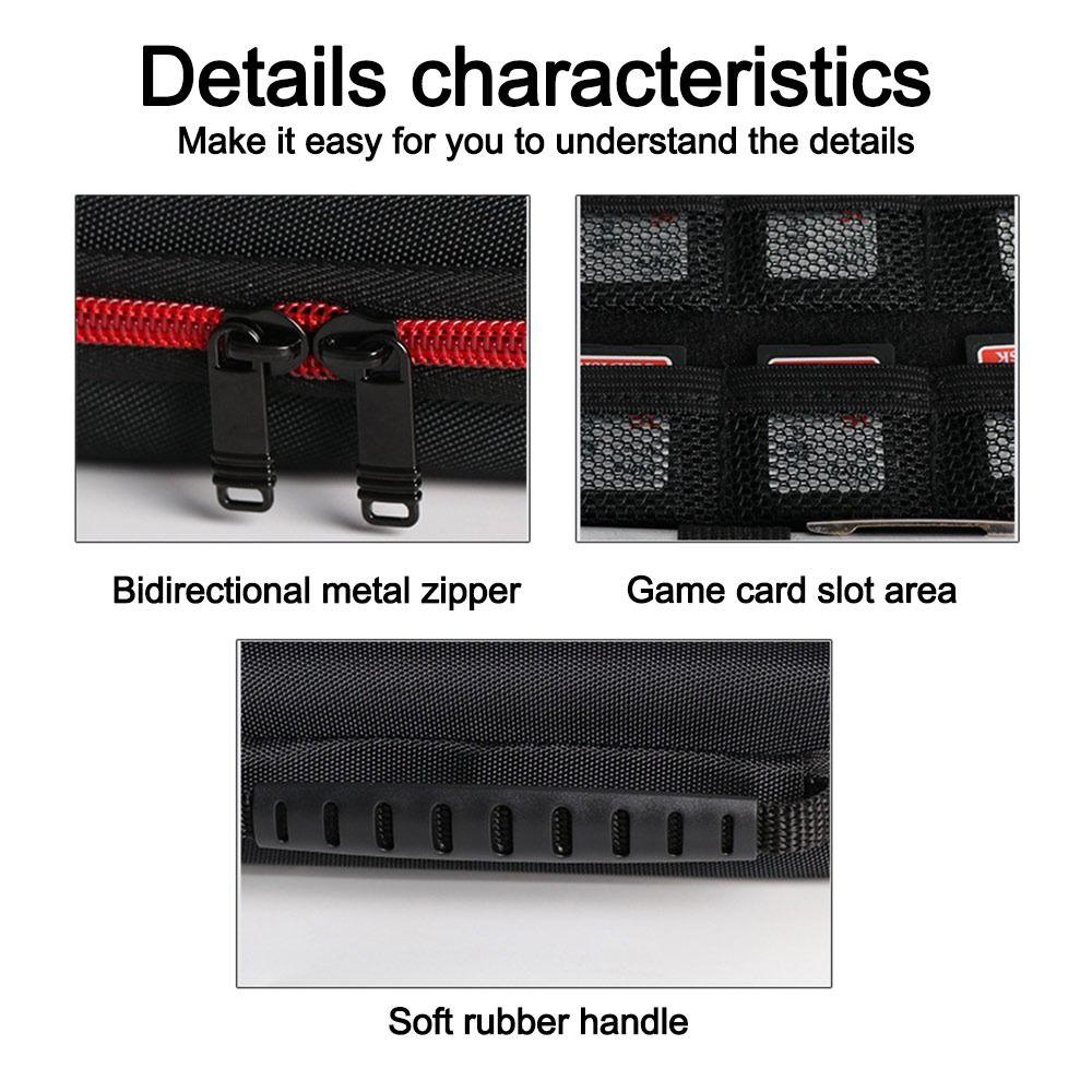 EVA Carrying Case Shockproof Waterproof Protective Cover Hard Case Storage Bag for 3DS/3DS XL/Nintendo DSi Game Accessories