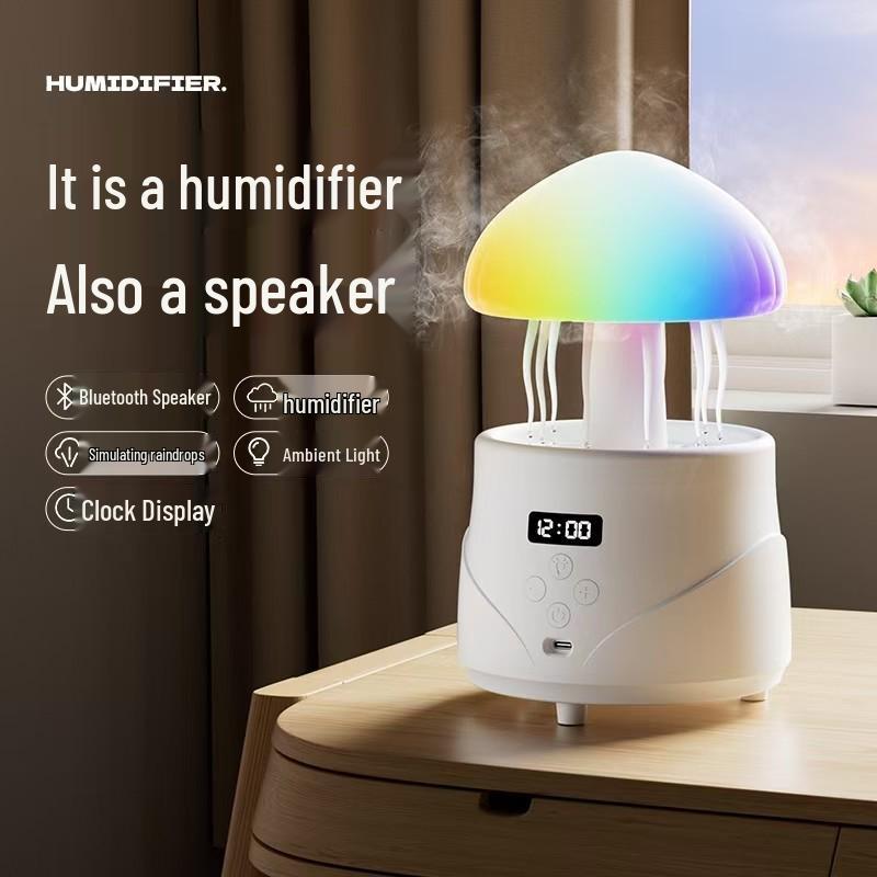 Y20 Quallen Bluetooth-Lautsprecher Luftbefeuchter mit weißem Rauschen, Umgebungslicht und geräuschlosem Betrieb