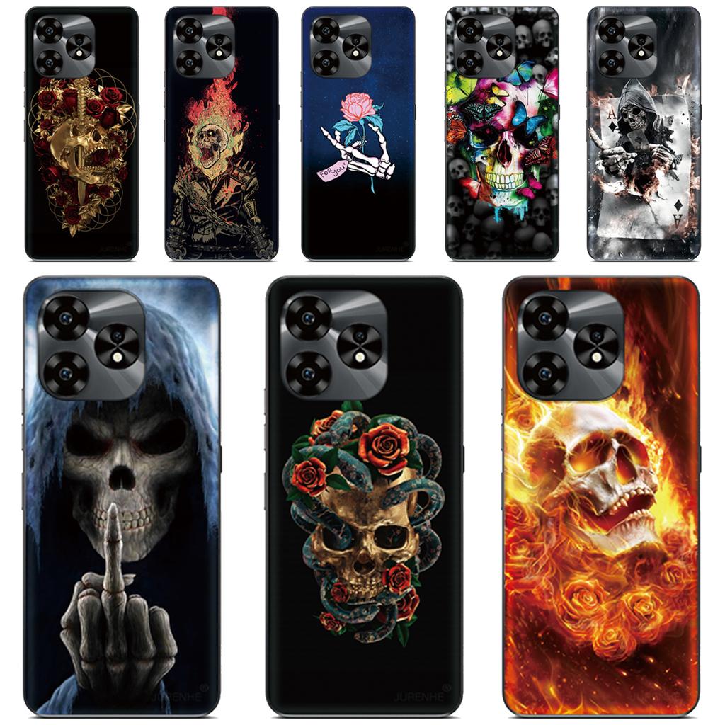 Cown Skull King Phone Case For ZTE Blade V80 V60 V50 Design 4G V30 V40 Vita Axon 60 50 40 Lite 30 Pro 11 V41 Smart A3 A5 Cover