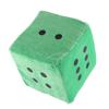 Plush Dice Toys Comfortable Stuffed Cubic Dice Toys Pillow for Home Sofa Decoration OrnamentGreen