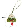 Ciondolo Bambola Zongzi Divertente Carina Portachiavi Bambola Peluche Cartone Animato Creativo Per Donne Ragazze Decorazione Zaino Accessori Regalo Festivo