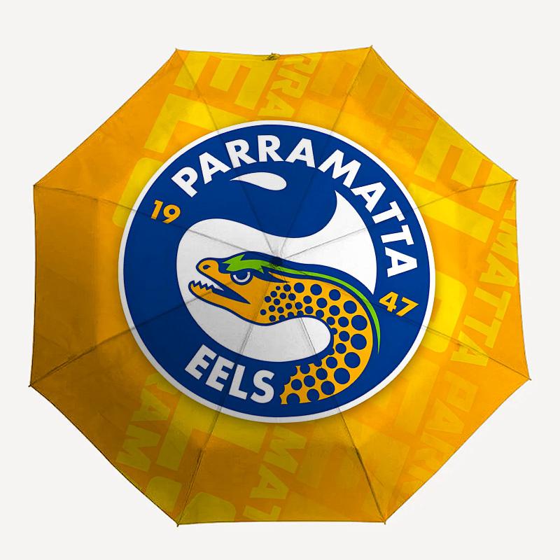 Parramatta Eels, Logo Automatic Opening and Closing, 8 rib Structure Portable Umbrella, Suitable for Men and Women in All Seasons  Perfect G