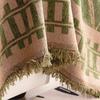 Chinesischer Klassischer Bedruckter Chenille Sofabezug Ländliche Pflanzen Und Blumen Couch Handtuch Mit Quasten Weich Anti Katzenkratzer Staubschutz