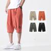 Pantaloni Harem Estivi Taglie Forti Uomo Jogger Corti Stile Cinese Lunghezza al Polpaccio Pantaloni Larghi Casual Pantaloncini Uomo 8XL