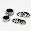 50/100/200PCS Bonded Seal Washers Zinc Plating Sealing Ring Gasket for Sump Plugs Oil M6 M8 M10 M12 M14 M16 M18 M20 M22 M30 Ring