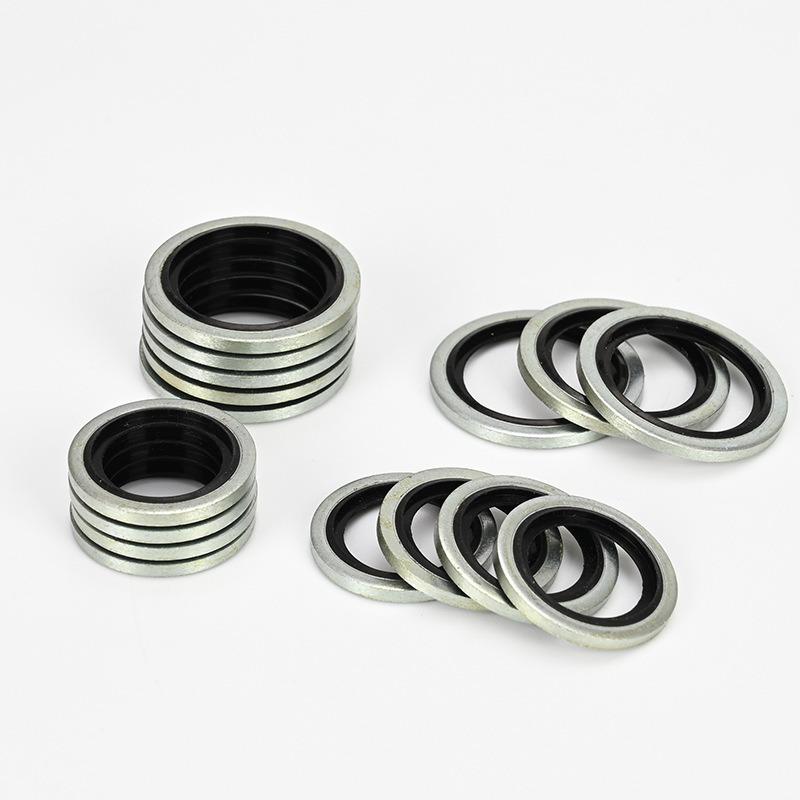 50/100/200PCS Bonded Seal Washers Zinc Plating Sealing Ring Gasket for Sump Plugs Oil M6 M8 M10 M12 M14 M16 M18 M20 M22 M30 Ring