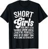 Short Girls God Only Lets Things Grow Funny Sarcastic Humor T-Shirt