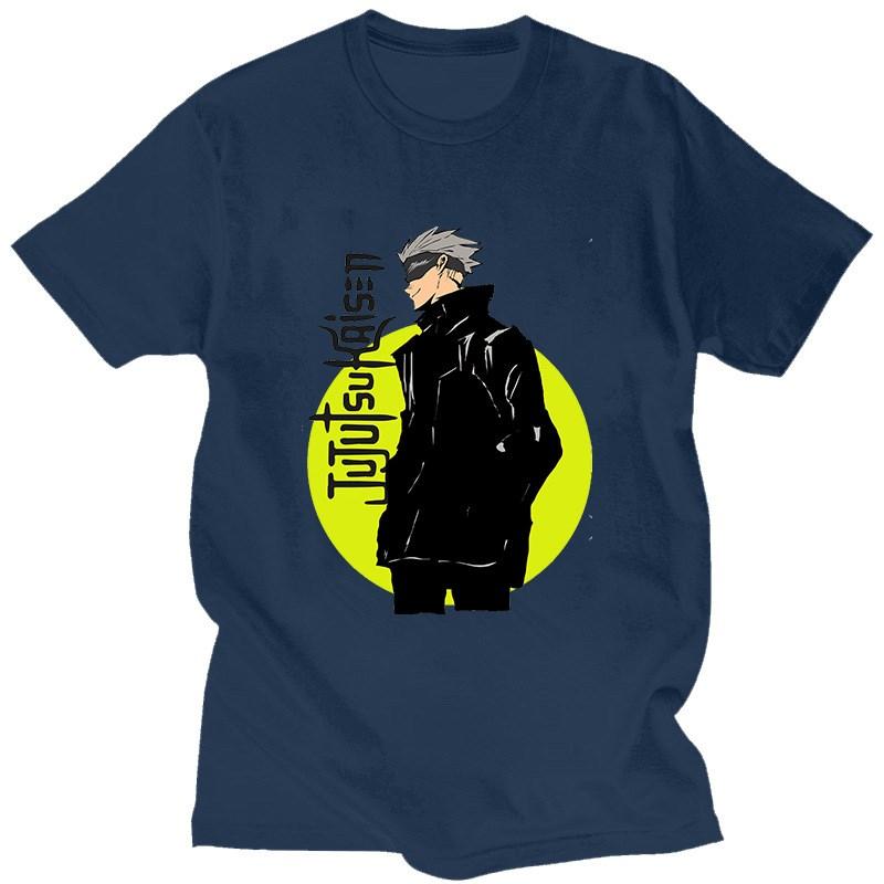 Men's Short Sleeve Jujutsu Kaisen Spell Return Men's Cotton Crew Neck Printed T-Shirt Men's and Women's Streetwear