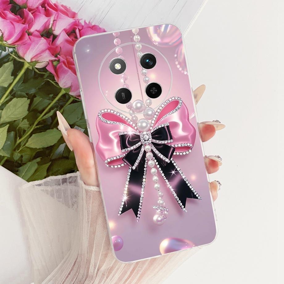 Dragon Lion Animal Printed For Honor Magic 7 Lite 7 Pro Magic7 Phone Case On Honor X9C Smart Cover Clear Silicone Butterfly Capa