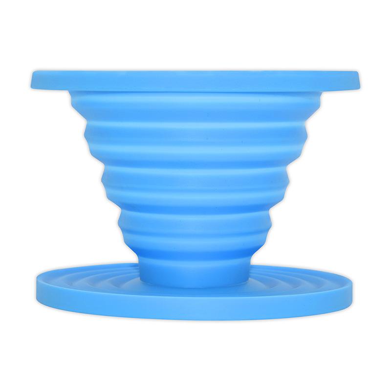 Creative portable home outdoor homemade coffee filter creative silicone foldable coffee funnel cup