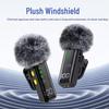 Wireless Lavalier Microphone with Dual Connectivity, Digital Display, Charger Case, Live Broadcast Noise Reduction, and Magnetic Clip