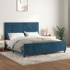 VidaXL Bed Frames with Headboard Dark Blue 160x200 Cm Velvet3125828