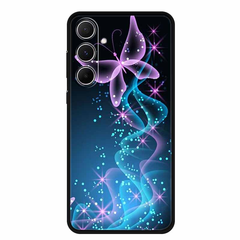For Samsung Galaxy A55 5G Case Animals Soft Silicone TPU Phone Cases Back Cover For SamsungA55 Wolf Protector Cute Girl Shell