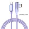 120W Super Fast Charging Cord Type C To Type C 90 Degree Elbow Cable 0.25/1/1.5/2M Length Usb C Quick Charge Phone Cables
