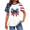 Women's Fashion Casual Printed Round Neck Raglan Sleeve T-Shirt Top T-Shirt Top Top