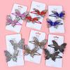2pcs/set New Cute Princess Butterfly Hair Clips Girls Hairpins Crystal Butterfly Hair Clips Children Kids Hair Accessories