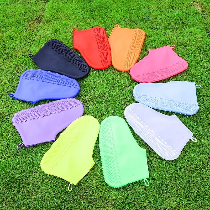 Rain Cover Silicone Thickened Non-slip Wear-resistant Outdoor Adult Protective Shoe Cover Travel Children Waterproof