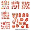New Year Cartoon Pendants Bonsai Hangings Supplies Cute 3D Small Printing Bright Colors Creative Fashionable Festive Supplies