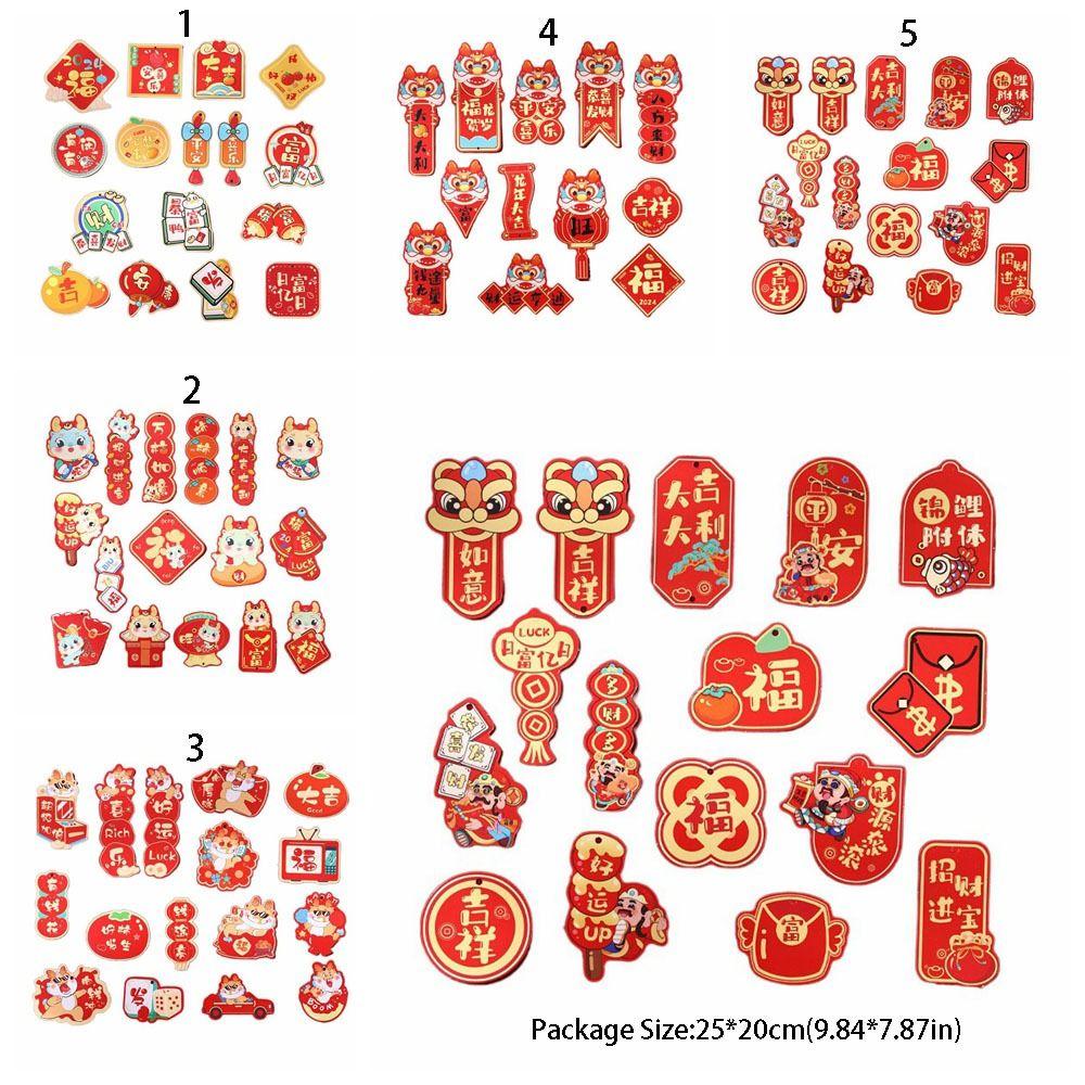 New Year Cartoon Pendants Bonsai Hangings Supplies Cute 3D Small Printing Bright Colors Creative Fashionable Festive Supplies