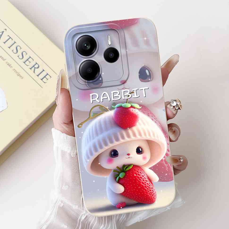 Luxury Rose Cover For Xiaomi Redmi Note 14 5G Case 6.67" Soft Slim Phone Case For Redmi Note 14 Note14 5G Capa Bags