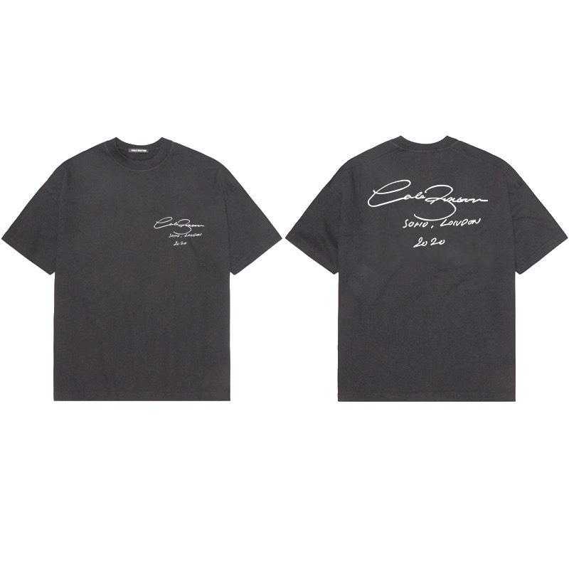 Heiße Verkäufe Sommer Lässig Hohe Qualität Baumwolle Herren O-Ausschnitt Buchstaben Bedrucktes Muster T-Shirts Harajuku Damen Gemütliches Kurzarm T-Shirt