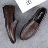 Fashion Luxury Brand Male Casual Shoes British Style Genuine Leather Loafers Comfy Slip On Moccasin High Quality Men's Business Shoes