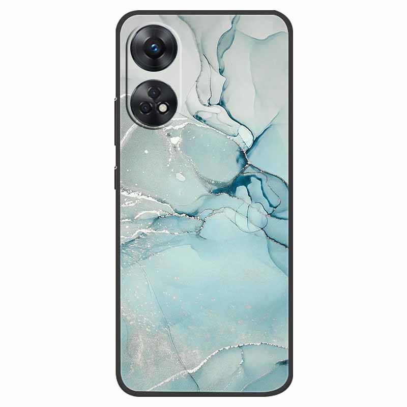 Case For Oppo Reno 8T Cover Black Silicone Soft Phone Back Cases for Oppo Reno8 T 4G Fundas Reno8T CPH2481 6.43" Lovely Fundas