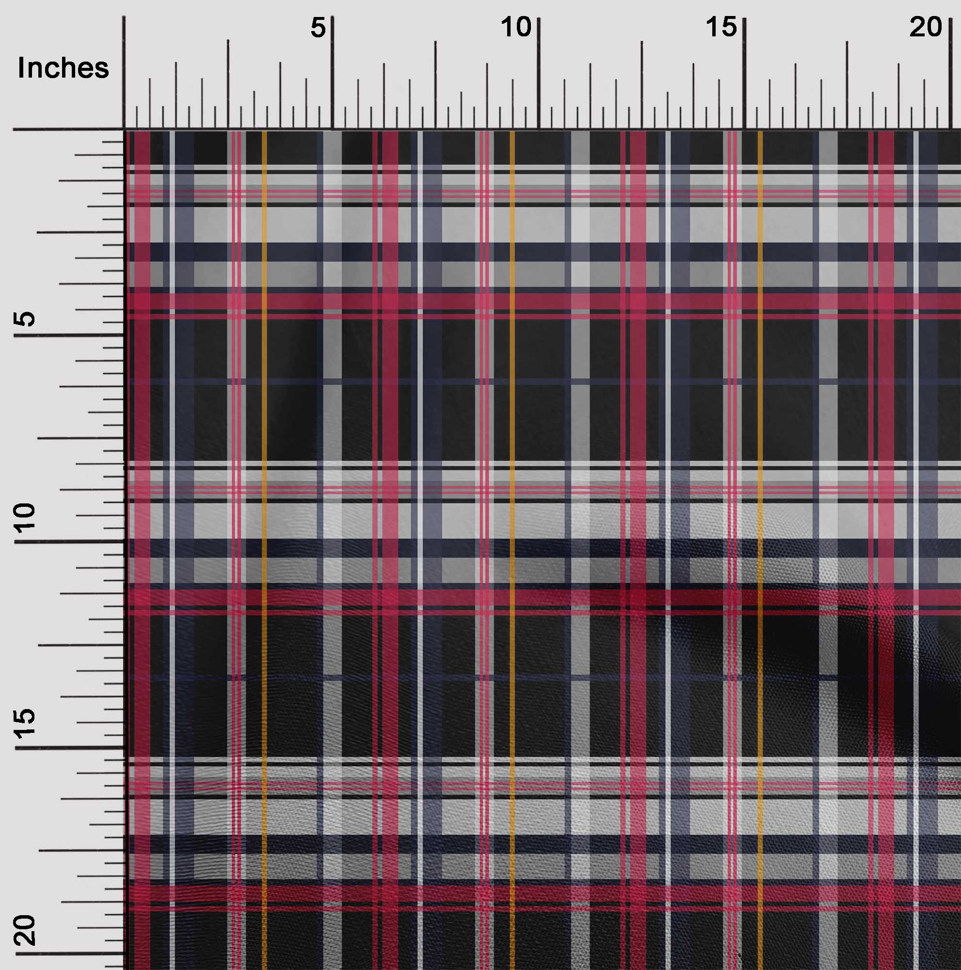 

oneOone Бавовняна флекс шоколадно-коричнева тканина Мадрасська клітка Швейний матеріал Тканина з принтом у дворі 40 дюймів 42 Inch Wide - Viscose Chiffon чорний