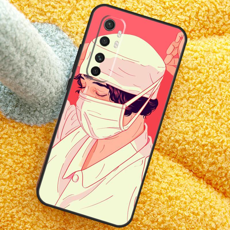 Cartoon Medicine Doctor Nurse Case For Xiaomi 15 Ultra 14 13T 14T 15T 17 Pro Max  Cover For POCO X7 Pro X5 X6 F5 F6 F7 F8