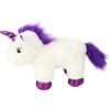 Hopearl LED Plush Unicorn Lighting Up Stuffed Animal Floppy Night Lights Glow in The Dark Birthday Gifts for Kids Toddler Girls, White, 15''