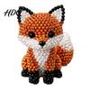 Beginner Bead Kit DIY Animal Beading Kit Tiny 3D Beaded Craft Set Cute Figurines Art for Beginners Teens Adults Stress Relief Decoration Handmade