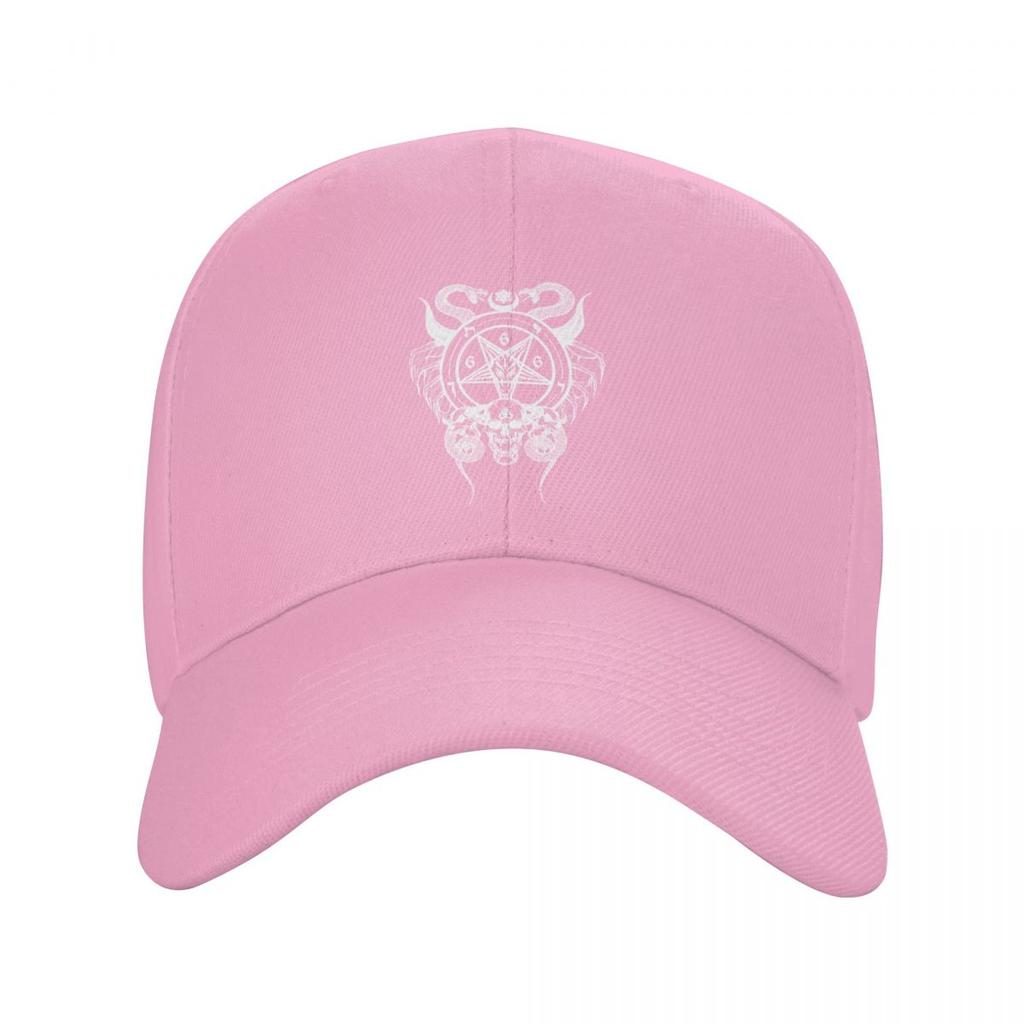 Punk Unisex Sigil Of Baphomet Baseball Cap Erwachsene Dämon Satan Pentagramm Einstellbar Papa Hut Frauen Unisex Sonnenschutz Snapback Caps