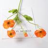 23.6" Tall Artificial Flowers Faux Silk Ranunculus Flower Stems with 3 Heads Blooms And 1 Bud for Wedding Decor Floral Arrangement Table Centerpiece