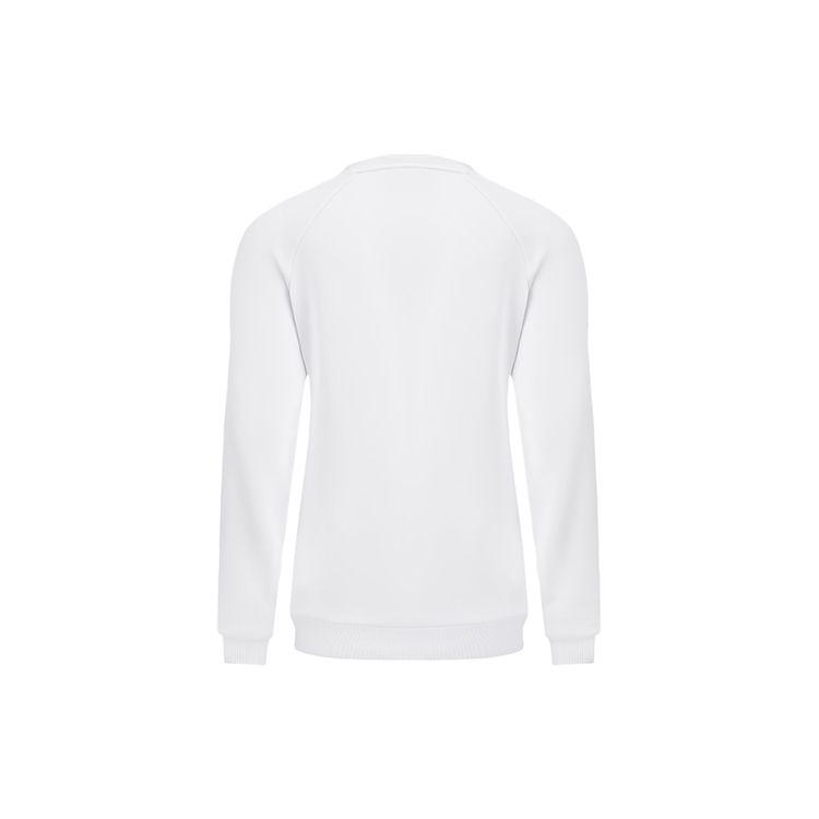 Li Ning Seria Badmintona Logo Boczne Sweter Sportowy Casual z Okrągłym Dekoltem i Długim Rękawem Bluza Damska Standard-Biały AWDSD44-2