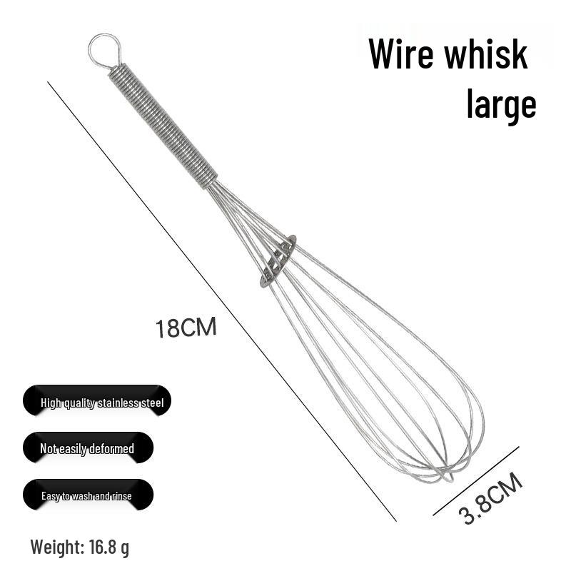 Stainless Steel Handheld Whisk for Baking and Eggs