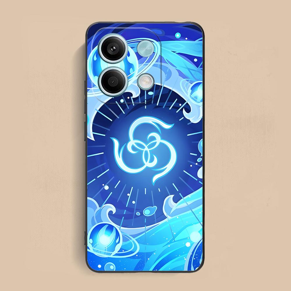 Game GI Neuvillette Matte TPU Mobile Phone Case for Xiaomi Redmi Note 14 13 12 11 S Pro Plus 4G 5G Colorful Printing Cover