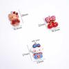 Cute Cat Puppy Bear Cherry Keychain Accessory