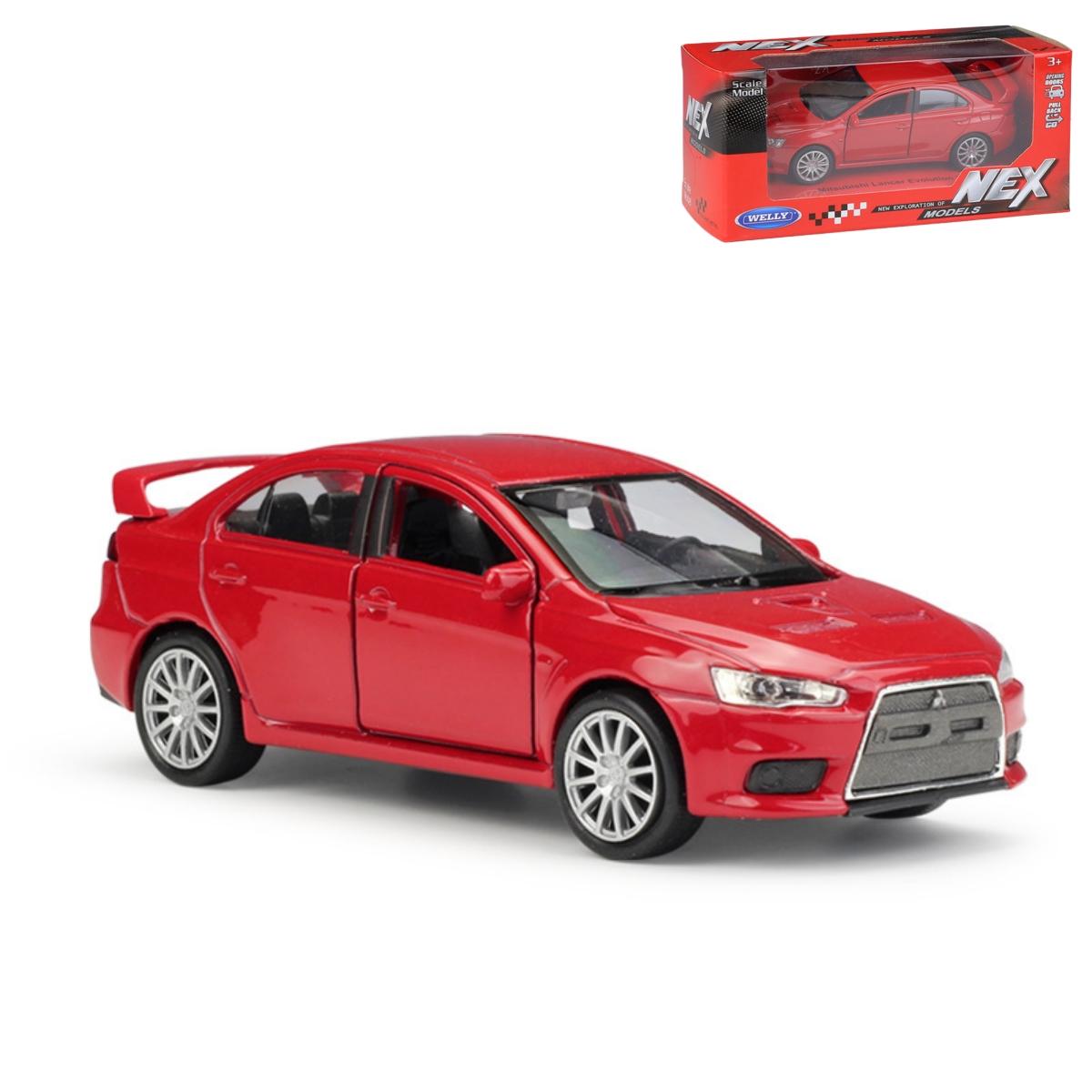 1/41 Mitsubishi Lancer Evolution Evo X Speelgoedauto Model Voor Kinderen Welly Diecast Racevoertuig Miniatuur Pull Back Collectie Cadeau